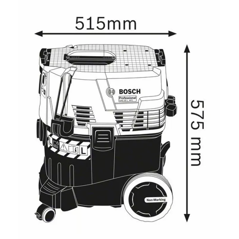 Bosch GAS 35 L AFC Professional Melns, Blue 1200 W