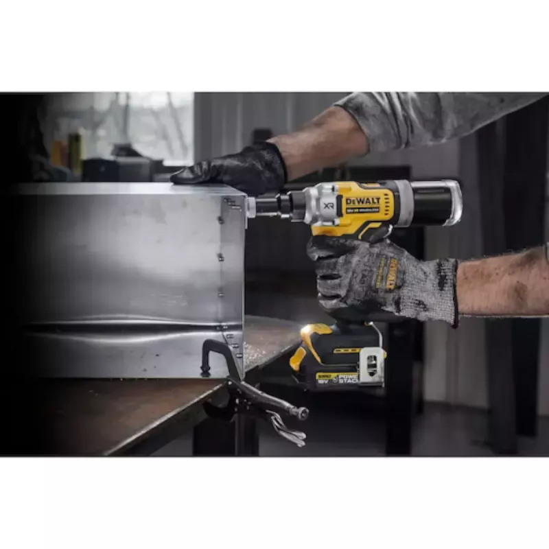 Bezvada kniedētājs DeWalt DCF414NT-XJ — darbināms ar baterijām, pārnēsājams