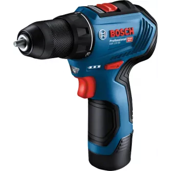 Bosch GSR 12V-30 akumulatora skrūvgriezis, 2x 2,0 Ah, 30/17 Nm, bezsuku, koferis
