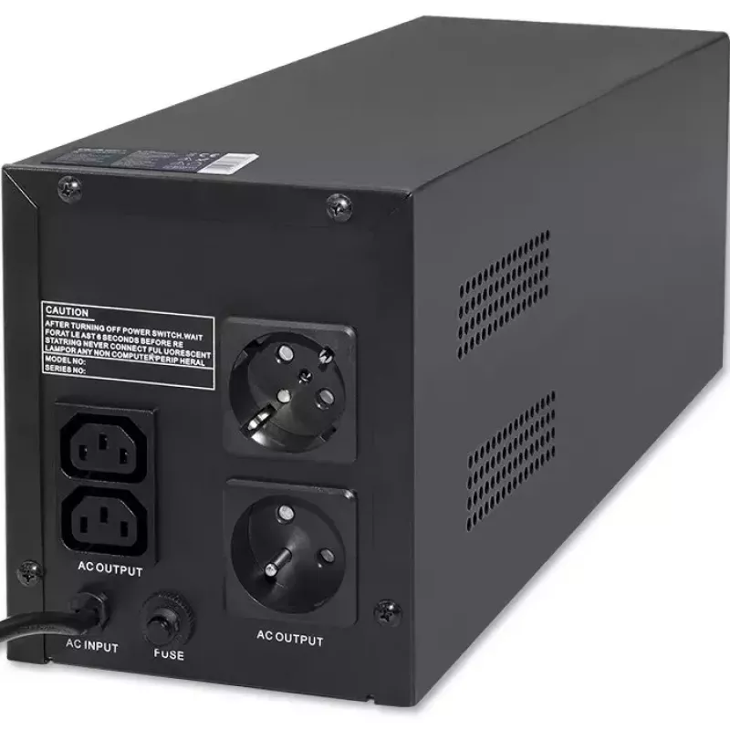Qoltec UPS 53776 Line-Interactive 1,5 kVA 900 W 4 maiņstrāvas kontaktligzdas