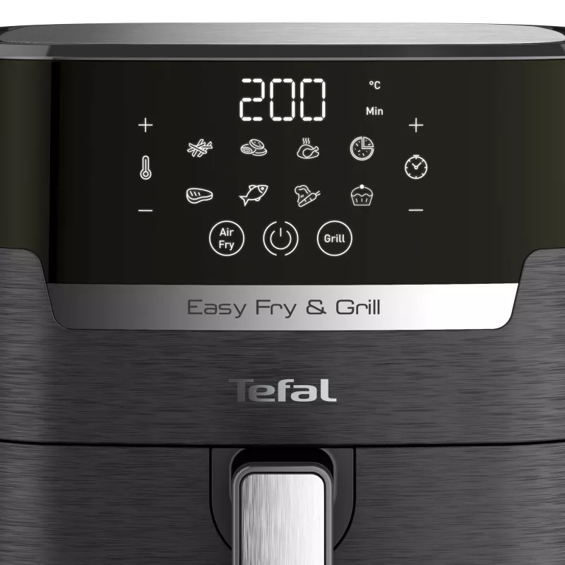 Tefal Easy Fry & Grill EY5058 viena 4,2 L brīvstāvošs 1550 W karstā gaisa fritieris Melna