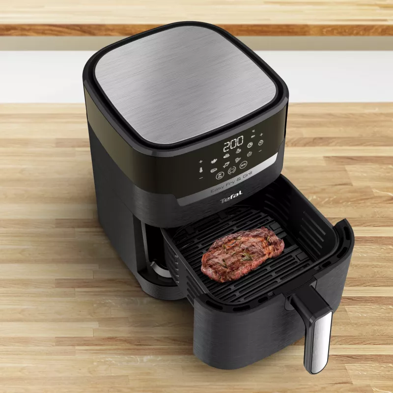 Tefal Easy Fry & Grill EY5058 viena 4,2 L brīvstāvošs 1550 W karstā gaisa fritieris Melna