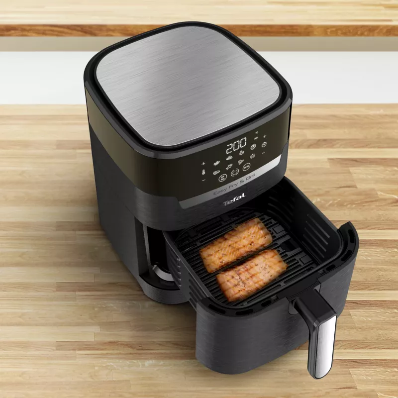 Tefal Easy Fry & Grill EY5058 viena 4,2 L brīvstāvošs 1550 W karstā gaisa fritieris Melna