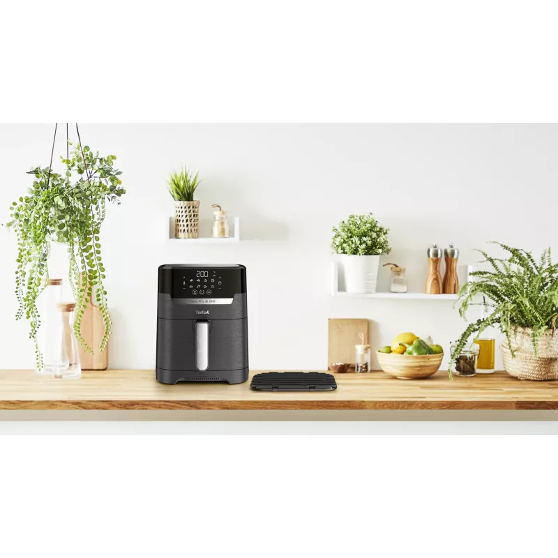 Tefal Easy Fry & Grill EY5058 viena 4,2 L brīvstāvošs 1550 W karstā gaisa fritieris Melna