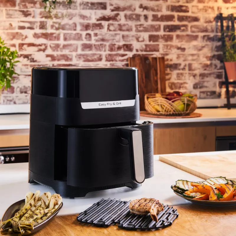 Tefal Easy Fry & Grill EY5058 viena 4,2 L brīvstāvošs 1550 W karstā gaisa fritieris Melna