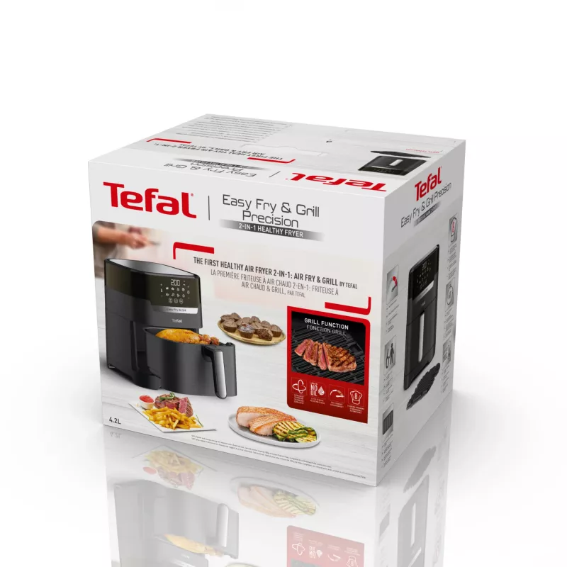Tefal Easy Fry & Grill EY5058 viena 4,2 L brīvstāvošs 1550 W karstā gaisa fritieris Melna
