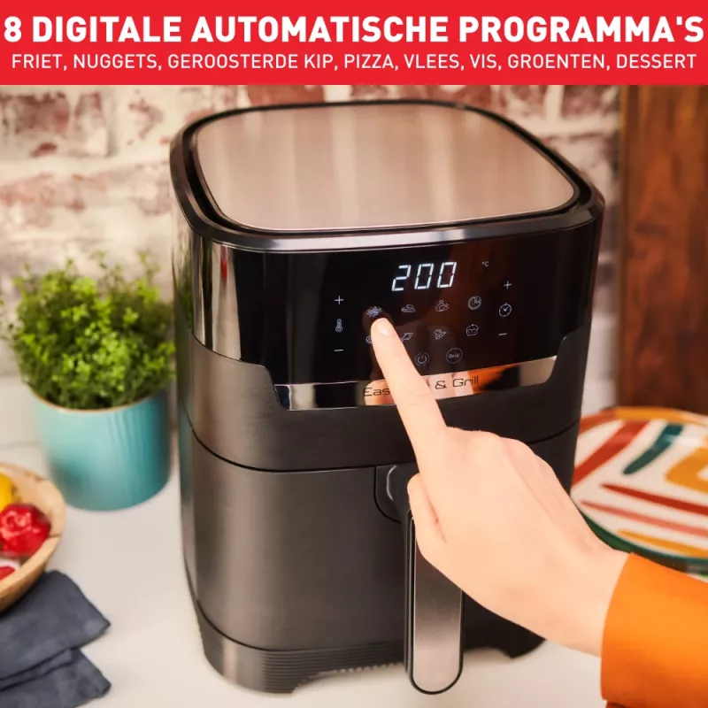Tefal Easy Fry & Grill EY5058 viena 4,2 L brīvstāvošs 1550 W karstā gaisa fritieris Melna
