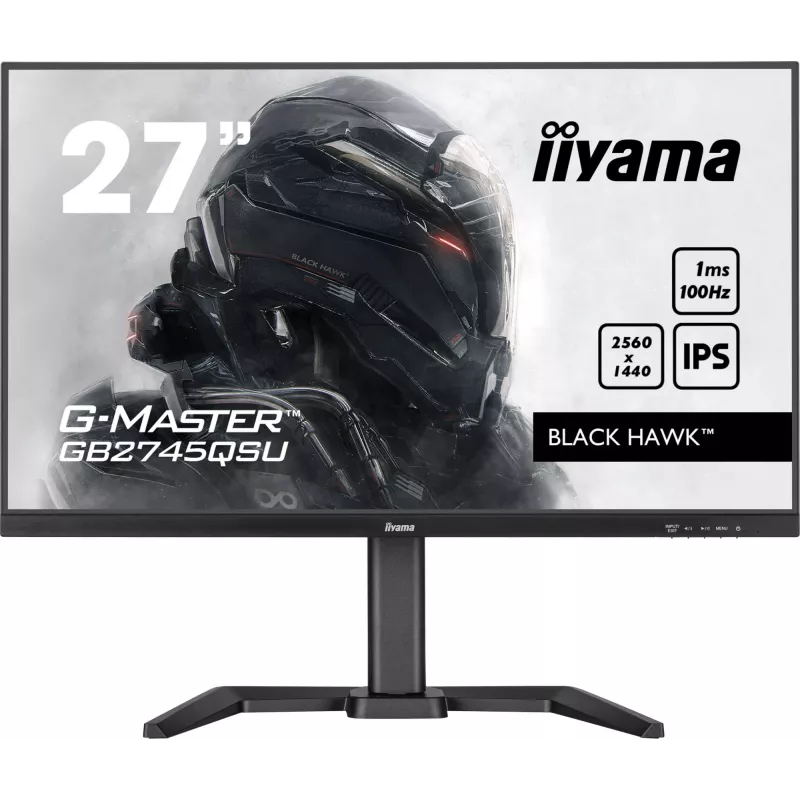 iiyama G-MASTER GB2745QSU-B2 datora monitors 68.6 cm (27 colli) 2560 x 1440 pikseļi Wide Quad HD LED Melns