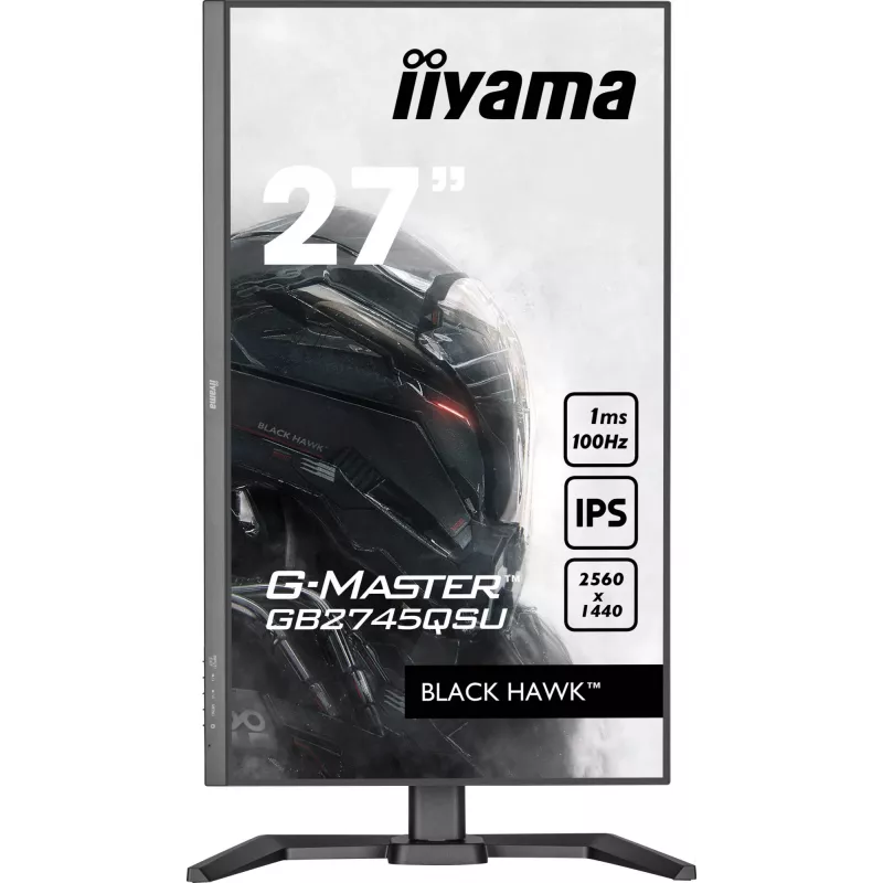 iiyama G-MASTER GB2745QSU-B2 datora monitors 68.6 cm (27 colli) 2560 x 1440 pikseļi Wide Quad HD LED Melns