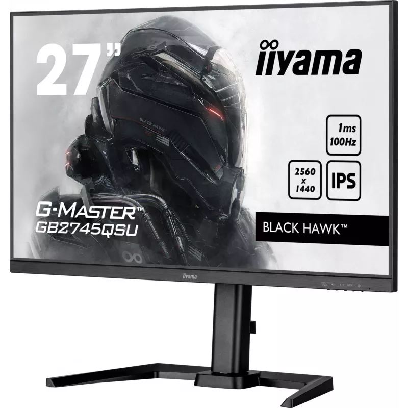 iiyama G-MASTER GB2745QSU-B2 datora monitors 68.6 cm (27 colli) 2560 x 1440 pikseļi Wide Quad HD LED Melns