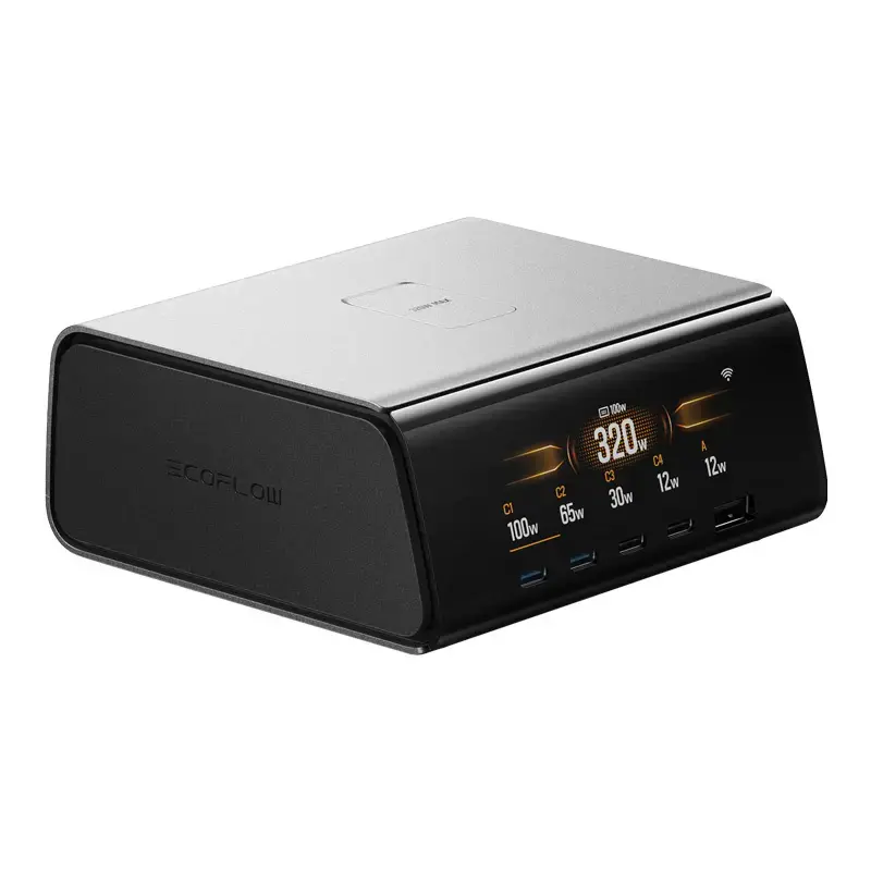 Lādētājs EcoFlow EF-STATION320W-EU galda lādētājs 320W pārnēsājamām ierīcēm