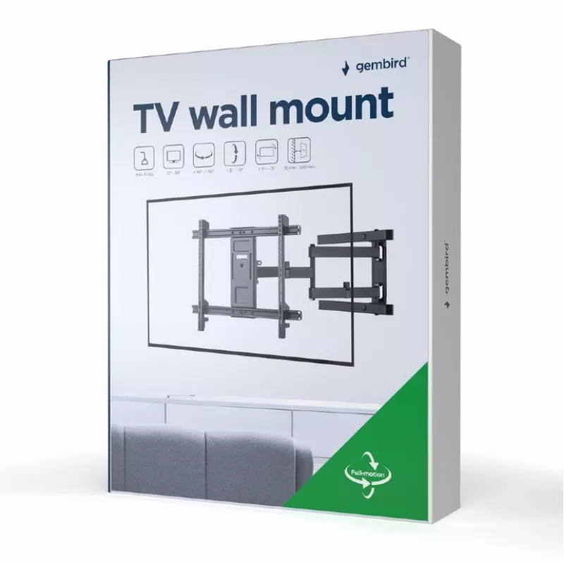 GEMBIRD TV sienas stiprinājums (fiksēts), 37–70 collas