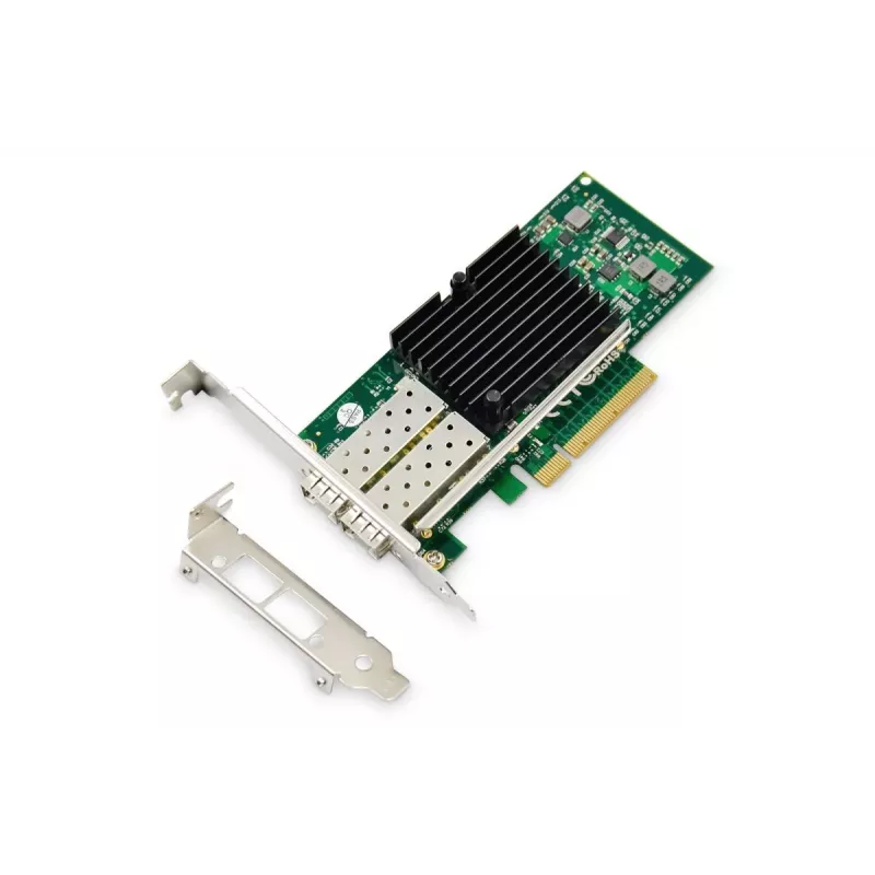 DIGITUS SFP 2 portu 10G PC/Expresscard Intel JL82599ES mikroshēmojums optiskie un vara moduļi