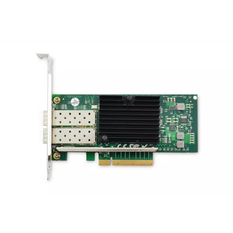 DIGITUS SFP 2 portu 10G PC/Expresscard Intel JL82599ES mikroshēmojums optiskie un vara moduļi