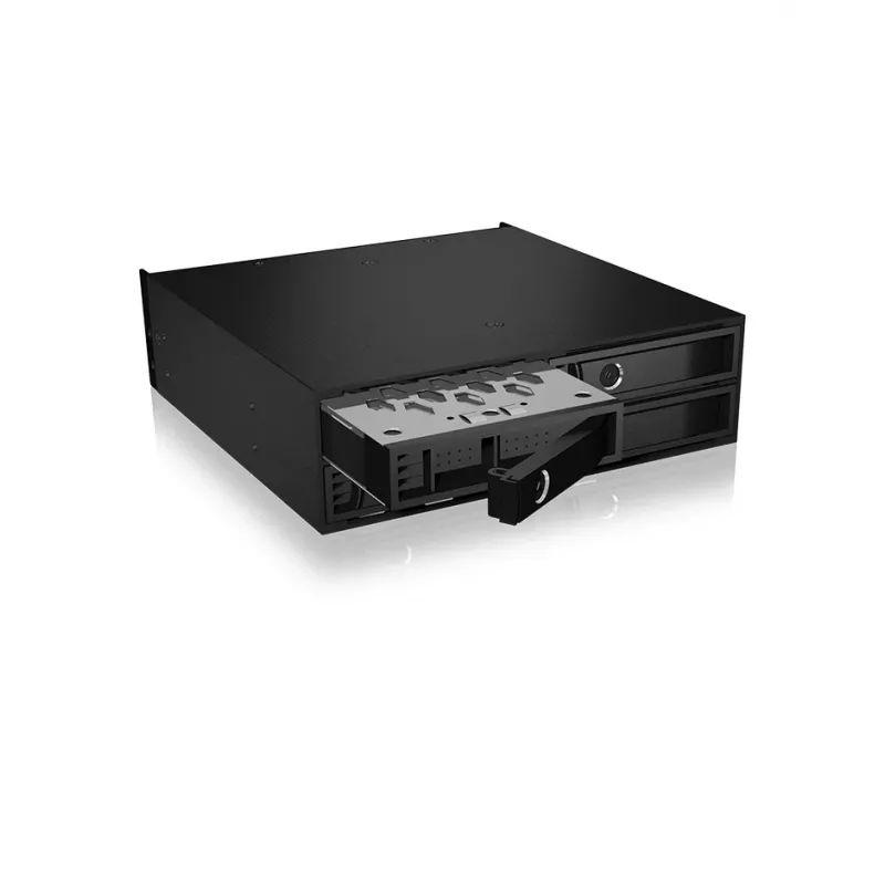 ICY BOX - IB-2242U2K - Backplane, 4x U.2 2,5 NVMe SSD (6-15 mm) für 1x 5,25 Schacht - black