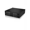 ICY BOX - IB-2242U2K - Backplane, 4x U.2 2,5 NVMe SSD (6-15 mm) für 1x 5,25 Schacht - black