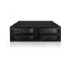 ICY BOX - IB-2242U2K - Backplane, 4x U.2 2,5 NVMe SSD (6-15 mm) für 1x 5,25 Schacht - black