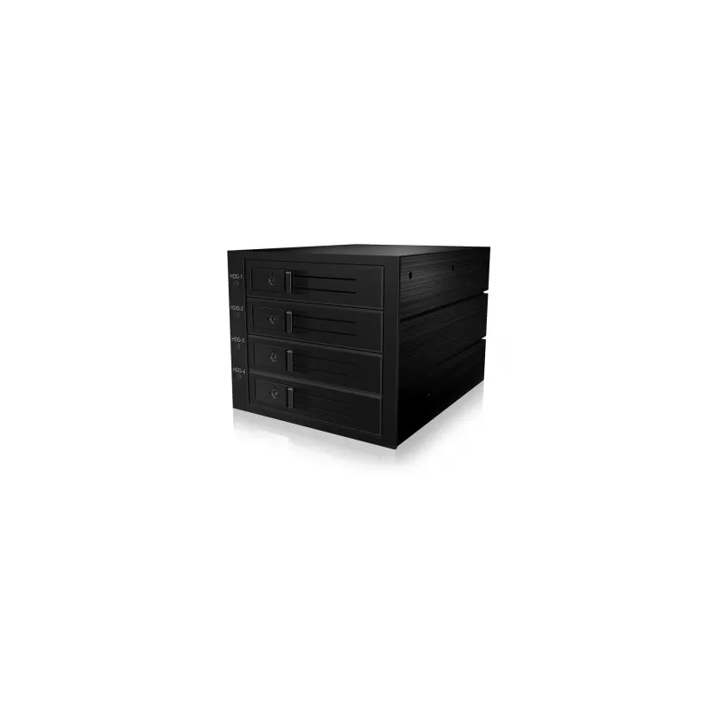 ICY BOX IB-564SAS-12G disku masīvs Melns