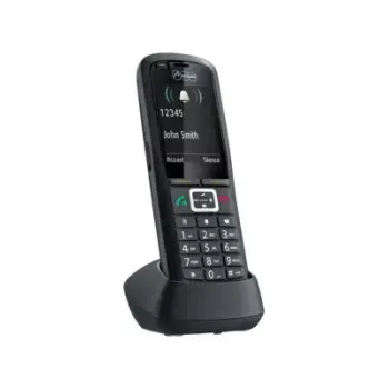 Auerswald COMfortel M-730 DECT klausule, IP65, zvanītāja numura noteikšana, melna