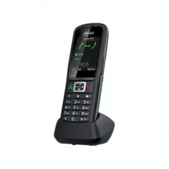 Auerswald COMfortel M-730 DECT klausule, IP65, zvanītāja numura noteikšana, melna