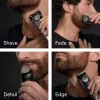 Braun BeardTrimmer 9 BT9560 bārdas trimmeris Baterija 52 2 cm Mitrā un Sausā Melns, Sudrabs