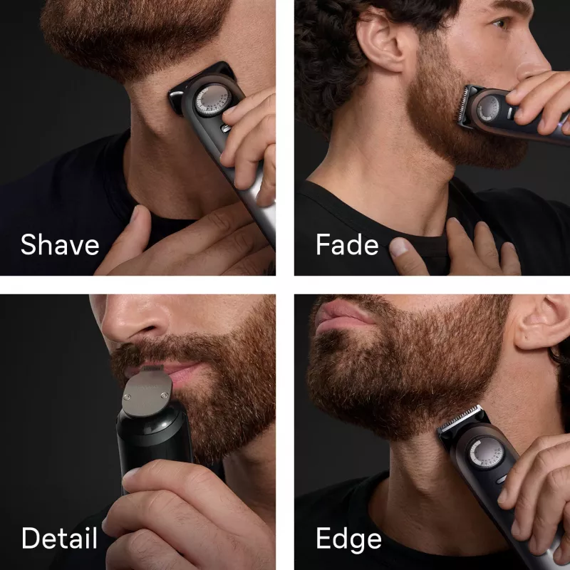 Braun BeardTrimmer 9 BT9560 bārdas trimmeris Baterija 52 2 cm Mitrā un Sausā Melns, Sudrabs