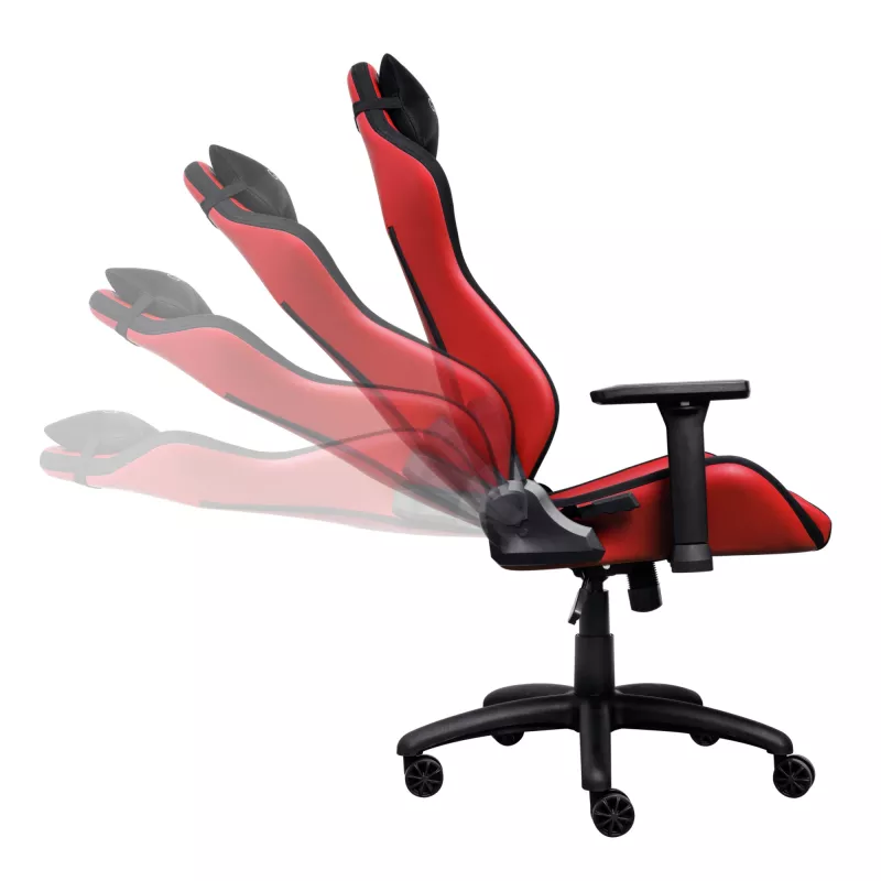 Trust GXT 714 RUYA universāls spēļu krēsls melns, sarkans