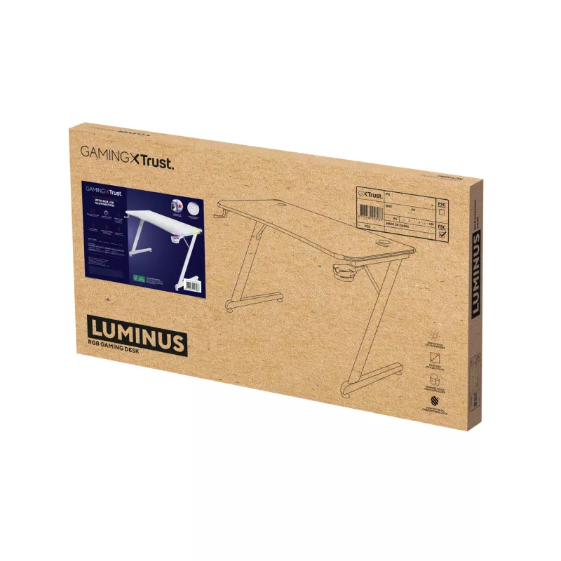 Trust GXT 709W LUMINUS balts