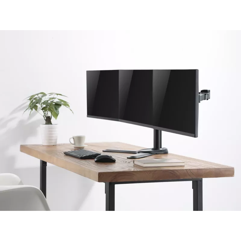 Equip 17 collu-27 collu regulējams trīskāršs monitoru galda statīvs