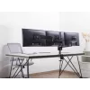 Equip 17 inch-27 inch trīskāršs monitoru galda stiprinājuma kronšteins, skava, 21 kg, 75 x 75 mm, 100 x 100 mm, augstuma regulēšana, melns