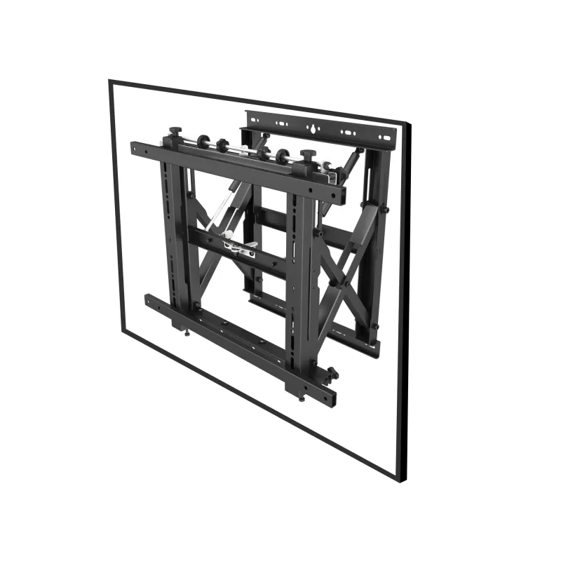 Equip 19 collu-55 collu Push-In Pop-Out TV sienas stiprinājuma kronšteins, 50 kg, 48,3 cm (19 collas), 139,7 cm (55 collas), 100 x 100 mm, 600 x 400 mm, 0 - 10°