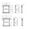 Equip 19 collu-55 collu Push-In Pop-Out TV sienas stiprinājuma kronšteins, 50 kg, 48,3 cm (19 collas), 139,7 cm (55 collas), 100 x 100 mm, 600 x 400 mm, 0 - 10°