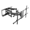 Equip 37 collu - 90 collu noliecams/grozāms TV sienas stiprinājums, 200 x 200 mm, 816 x 410 mm, -15 - 5°, -60 - 60°, tērauds, melns