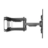 Equip 37 collu - 90 collu noliecams/grozāms TV sienas stiprinājums, 200 x 200 mm, 816 x 410 mm, -15 - 5°, -60 - 60°, tērauds, melns