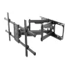 Equip 37 collu - 90 collu noliecams/grozāms TV sienas stiprinājums, 200 x 200 mm, 816 x 410 mm, -15 - 5°, -60 - 60°, tērauds, melns