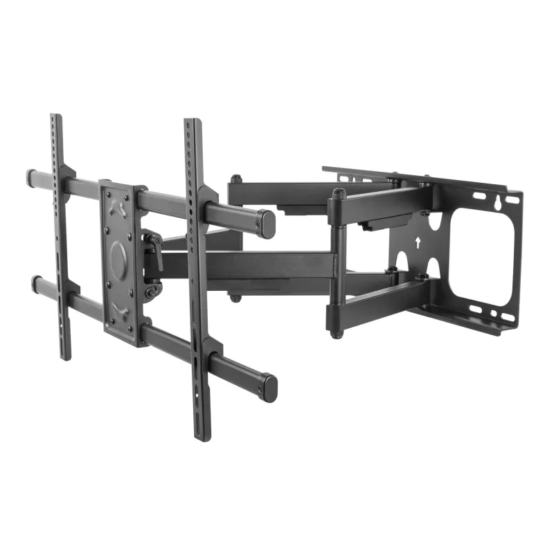 Equip 37 collu - 90 collu noliecams/grozāms TV sienas stiprinājums, 200 x 200 mm, 816 x 410 mm, -15 - 5°, -60 - 60°, tērauds, melns