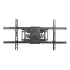Equip 37 collu - 90 collu noliecams/grozāms TV sienas stiprinājums, 200 x 200 mm, 816 x 410 mm, -15 - 5°, -60 - 60°, tērauds, melns