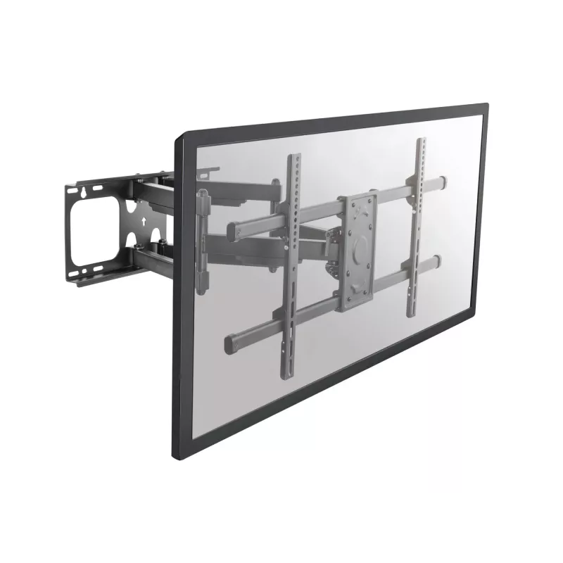 Equip 37 collu - 90 collu noliecams/grozāms TV sienas stiprinājums, 200 x 200 mm, 816 x 410 mm, -15 - 5°, -60 - 60°, tērauds, melns