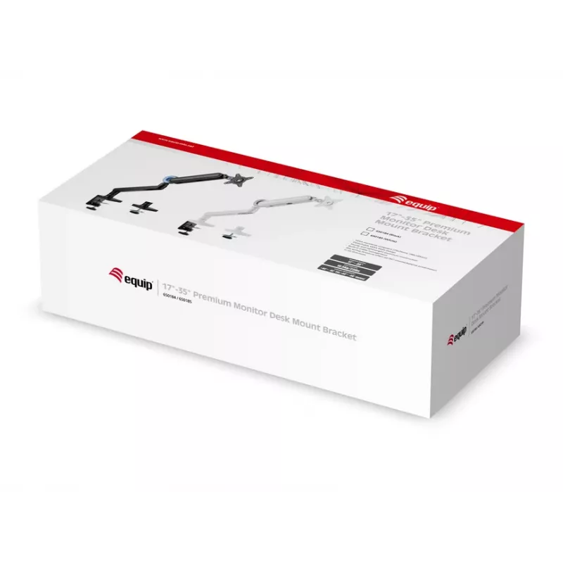 Equip 17 collu-35 collu Premium monitora galda stiprinājuma kronšteins, balts