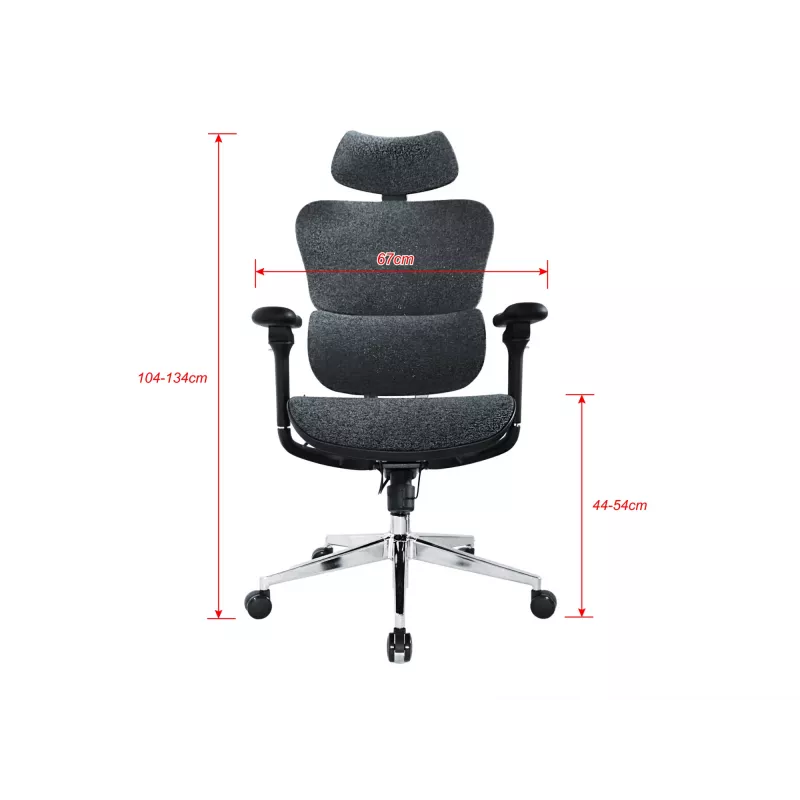Equip Ergonomic Premium Office Chair with Headrest and Armrests, Blue Melns