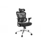 Equip Ergonomic Premium Office Chair with Headrest and Armrests, Melns