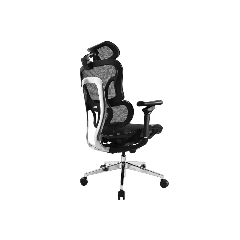 Equip Ergonomic Premium Office Chair with Headrest and Armrests, Melns