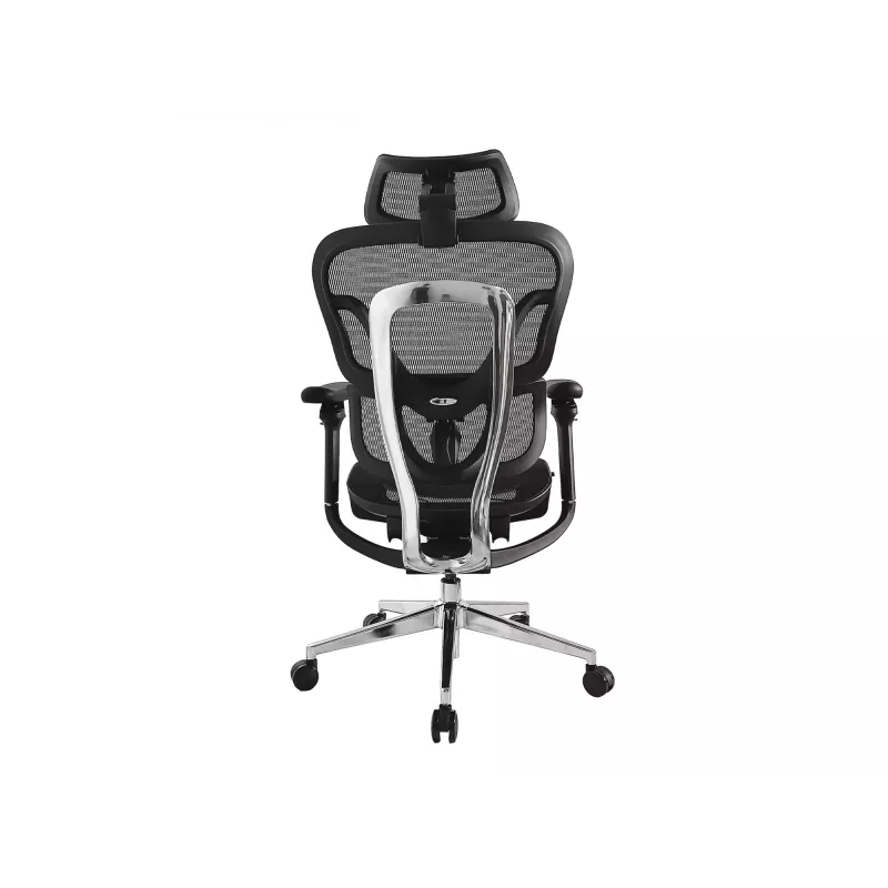 Equip Ergonomic Premium Office Chair with Headrest and Armrests, Melns