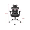 Equip Ergonomic Premium Office Chair with Headrest and Armrests, Melns