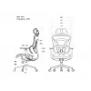 Equip Ergonomic Premium Office Chair with Headrest and Armrests, Melns
