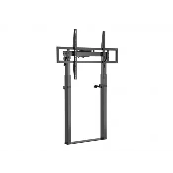Equip 55 collu-100 collu fiksēts motorizēts sienas stiprinājuma statīvs, 139,7 cm (55 collas), 2,54 m (100 collas), 200 x 200 mm, 800 x 600 mm, Alumīnijs, Plastmasa, Nerūsējošais tērauds, Melns