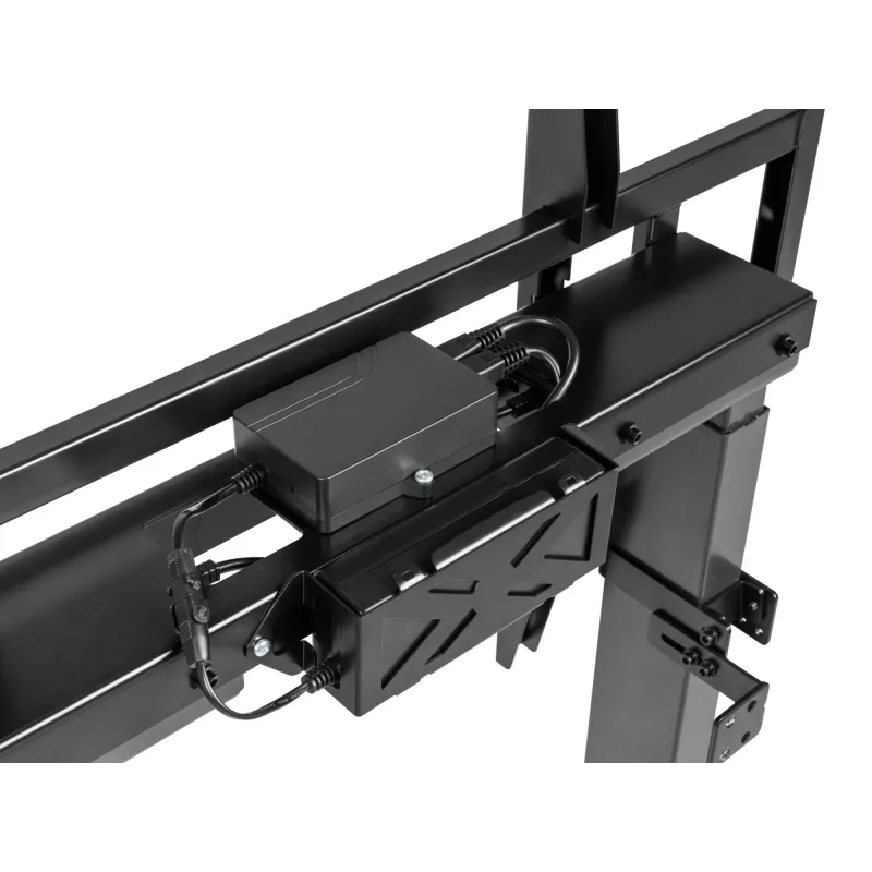 Equip 55 collu-100 collu fiksēts motorizēts sienas stiprinājuma statīvs, 139,7 cm (55 collas), 2,54 m (100 collas), 200 x 200 mm, 800 x 600 mm, Alumīnijs, Plastmasa, Nerūsējošais tērauds, Melns