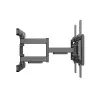 Equip 43 collu–100 collu pilnas kustības TV stiprinājuma kronšteins, 200 x 200 mm, 800 x 400 mm, -10 – 5°, -60 – 60°, plastmasa, nerūsējošais tērauds, melns