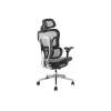 Equip ergonomisks premium klases biroja krēsls ar galvas balstu un roku balstiem, pelēks