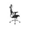 Equip ergonomisks premium klases biroja krēsls ar galvas balstu un roku balstiem, pelēks